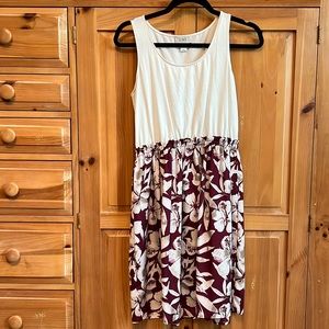 Loft Tank Dress with Hawaiian Print